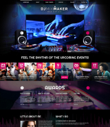 DJ Music web template