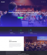 Event Planner Responsive Landing Page Template