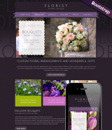 Florist web template HTML