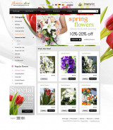 Flowers store web template