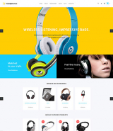 Headphones - Responsive Audio store OpenCart template + RTL