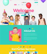 Kiddaboo - Kid Parties Services Responsive WordPress Theme