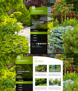 Landscape designing web template