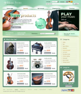 Music Store web template