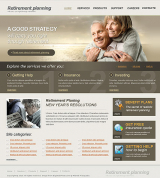 Retirement Planning web template