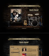 Rock Band web template