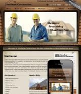 Roofing web template