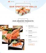 Sushi Bar Responsive Website Template