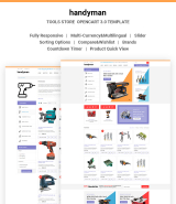 "Tools Store" Handyman OpenCart Template