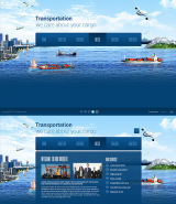 Transportation Paralax web template