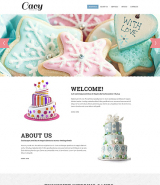 Wedding Cake Responsive Website Template