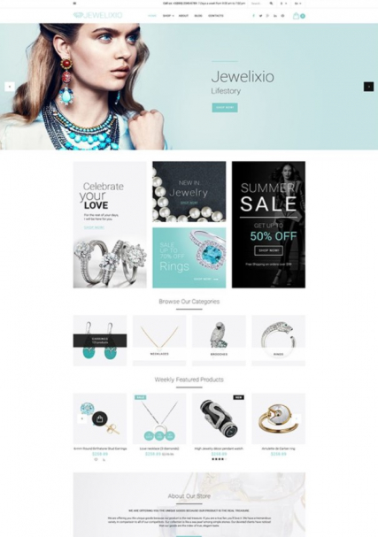 "Jewelry Store" responsive OpenCart Template