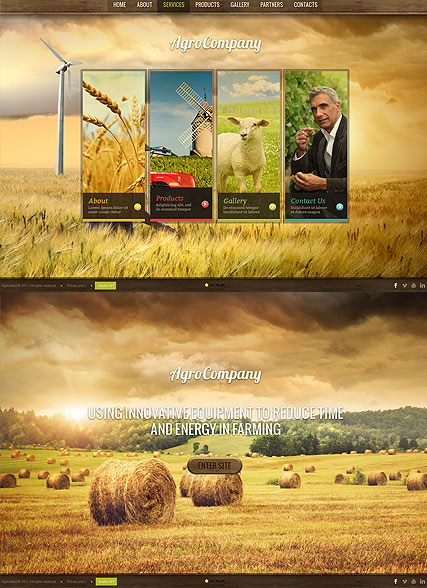 Agro Company web template