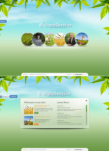 Agro Service web template