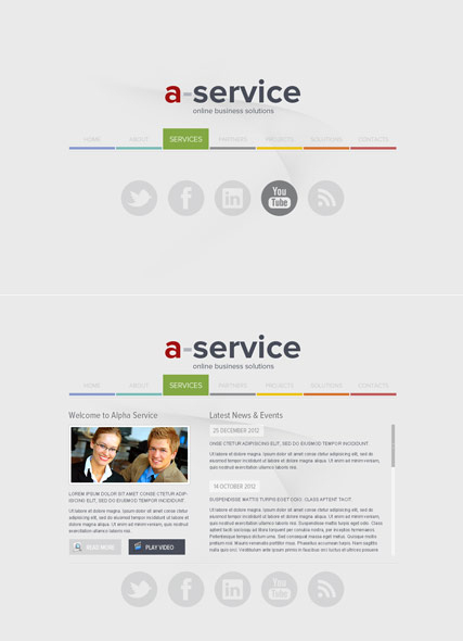 Alpha Service web template