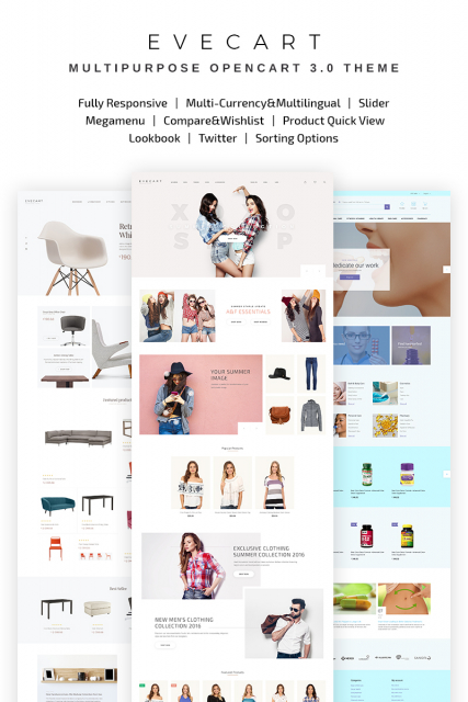 "Amazing Fashion Store" OpenCart 3 template