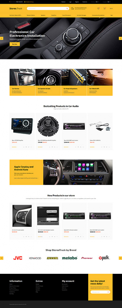 Auto Towing Responsive OpenCart Template