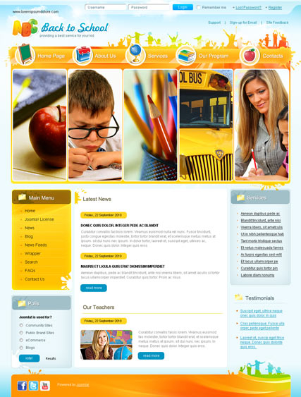 Back to school v2.5 web template