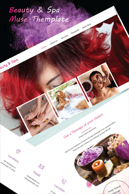 "Beauty & Spa" Adobe Muse Responsive Template