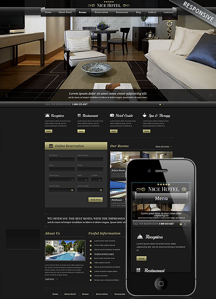 Best Hotel web template