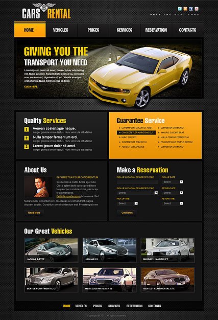Car Rent web template