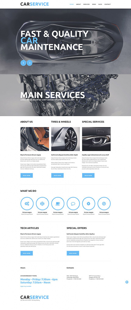 Car Repair Service Website Template