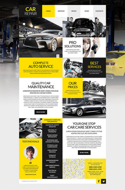 Car Workshop WordPress Theme