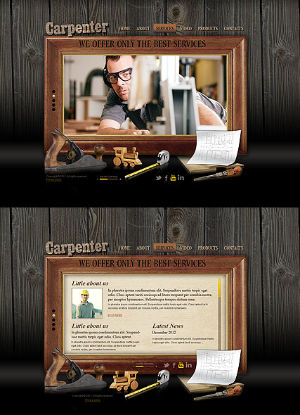Carpenter web template