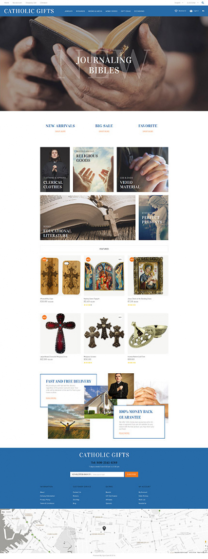 Catholic Gifts OpenCart Template