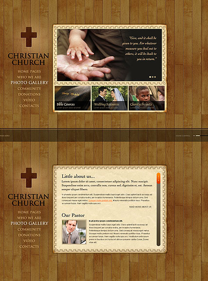 Christian Church web template