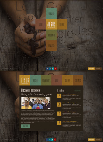 Christian Church web template