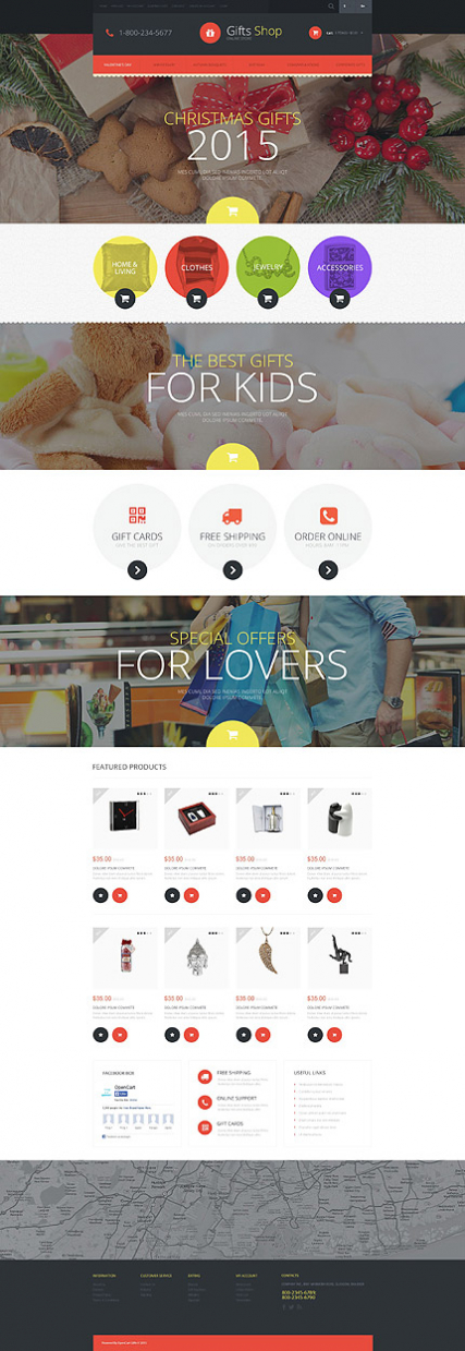 Christmas Gifts Store OpenCart Template