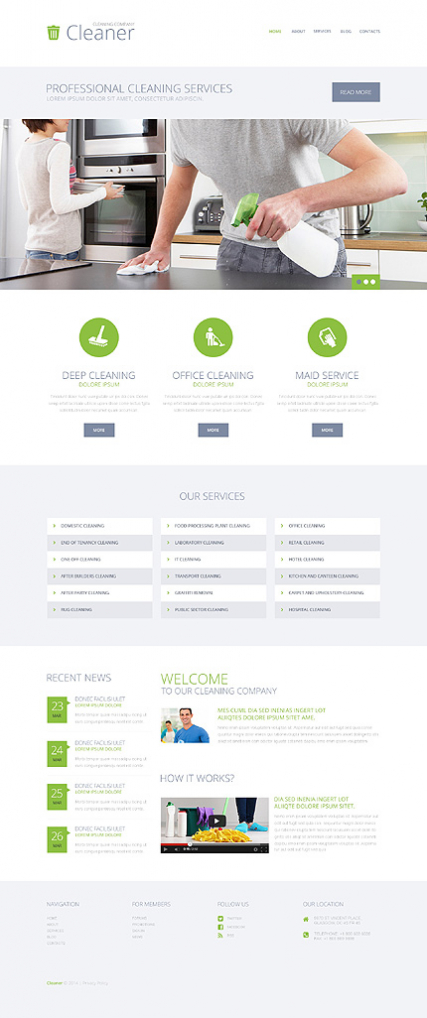 Cleaning Services WordPress Theme