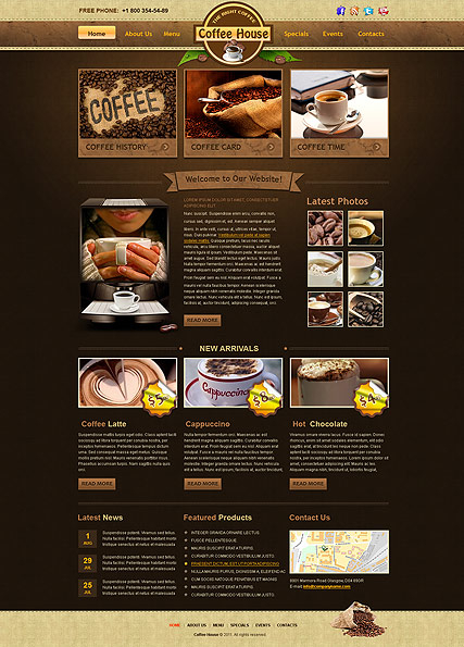 Coffee House web template