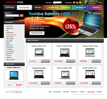 Computer Store web template