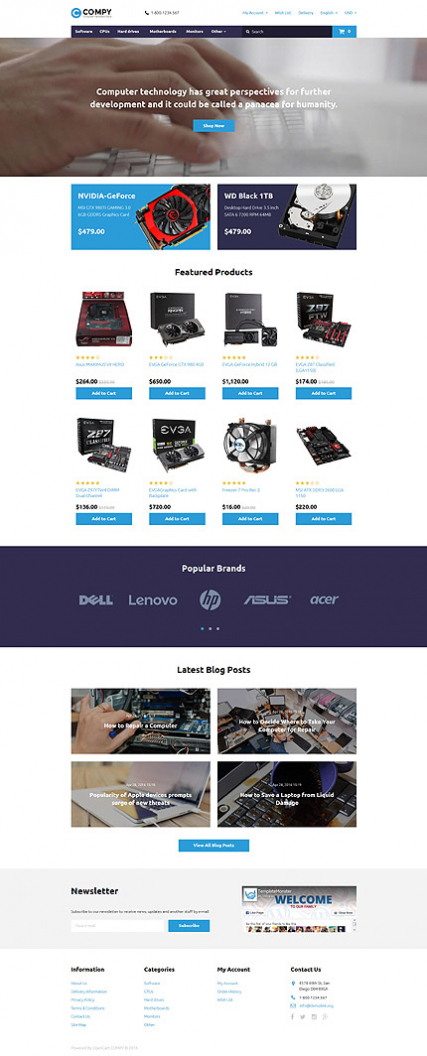 Compy OpenCart Template