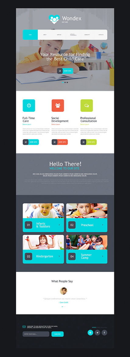 Day Care Muse Template
