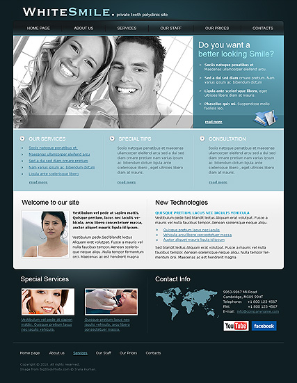 Dental web template