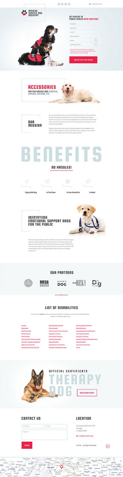 Dog Responsive Landing Page Template