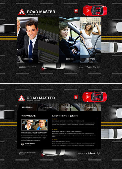 Driving School web template