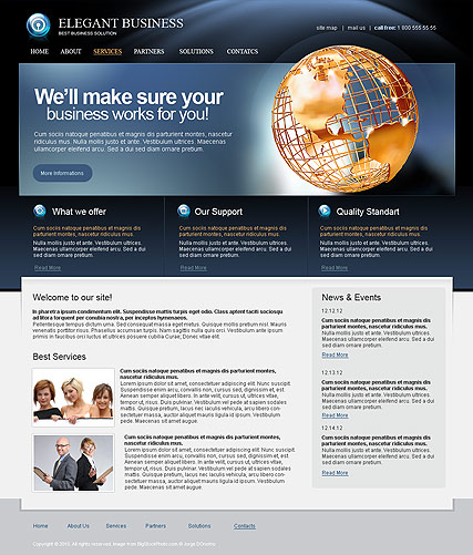 Elegant Business web template