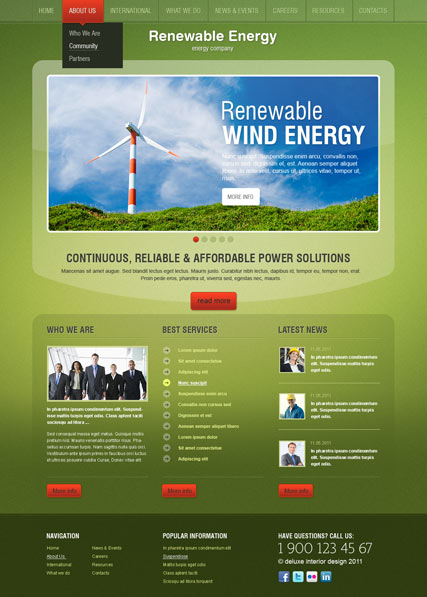 Energy co. v2.5 web template
