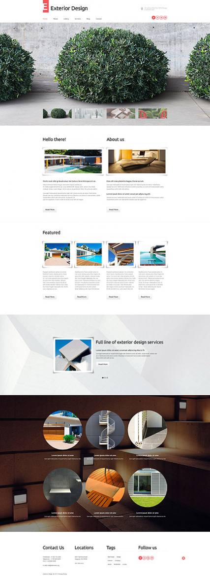 Exterior Design WordPress Theme