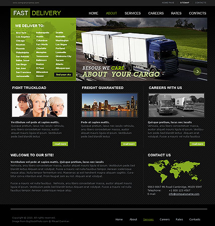 Fast Delivery web template