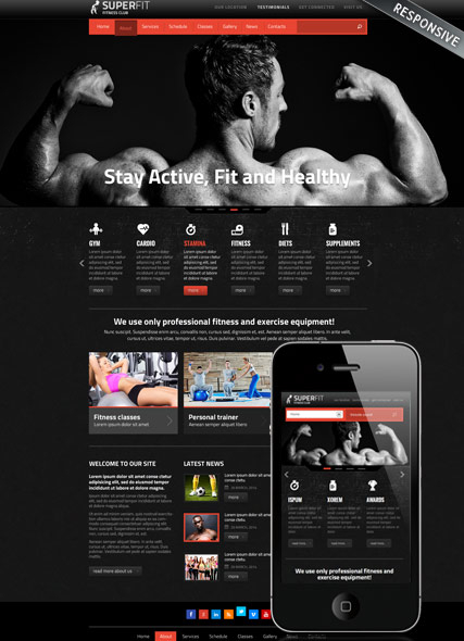 Fitness club v3 web template