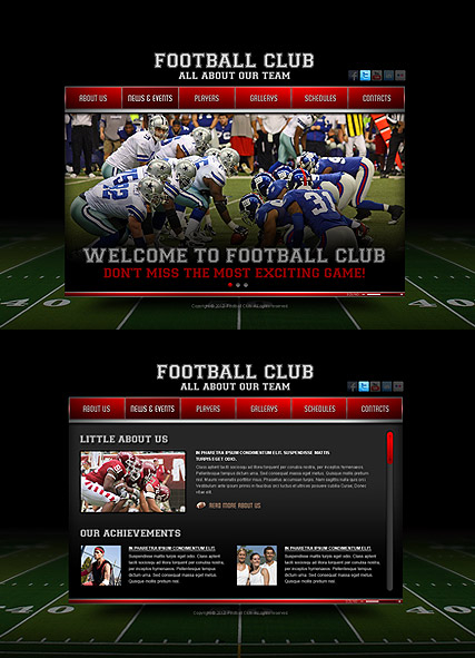Football Club web template