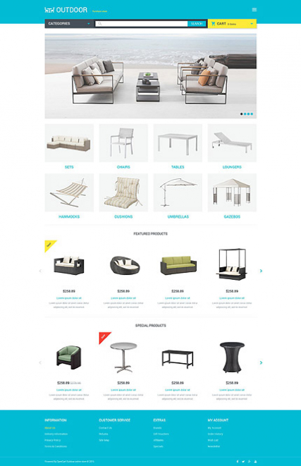 Furniture Responsive OpenCart Template