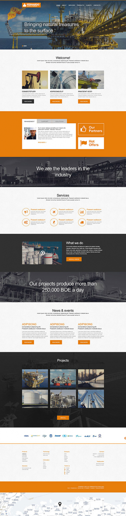 Gas & Oil Muse Template