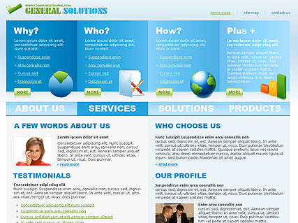 General Solutions web template