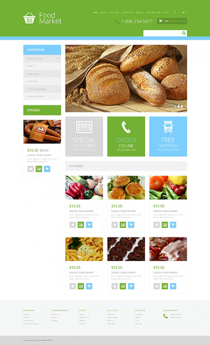 Grocery Store Responsive OpenCart Template
